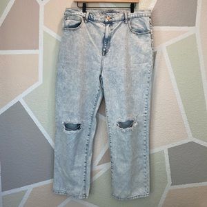 No Boundaries Junior Women’s High-Rise Relaxed Dad Jeans - Size 19